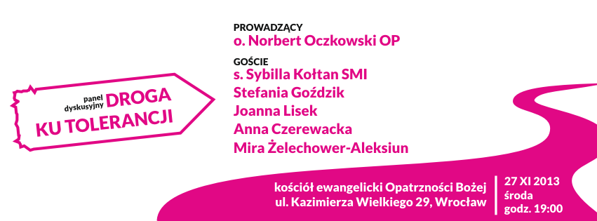Zaproszenie na panel Droga ku tolerancji